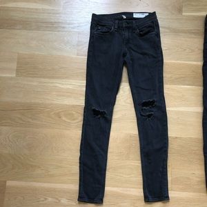 Rag & Bone skinny black jeans